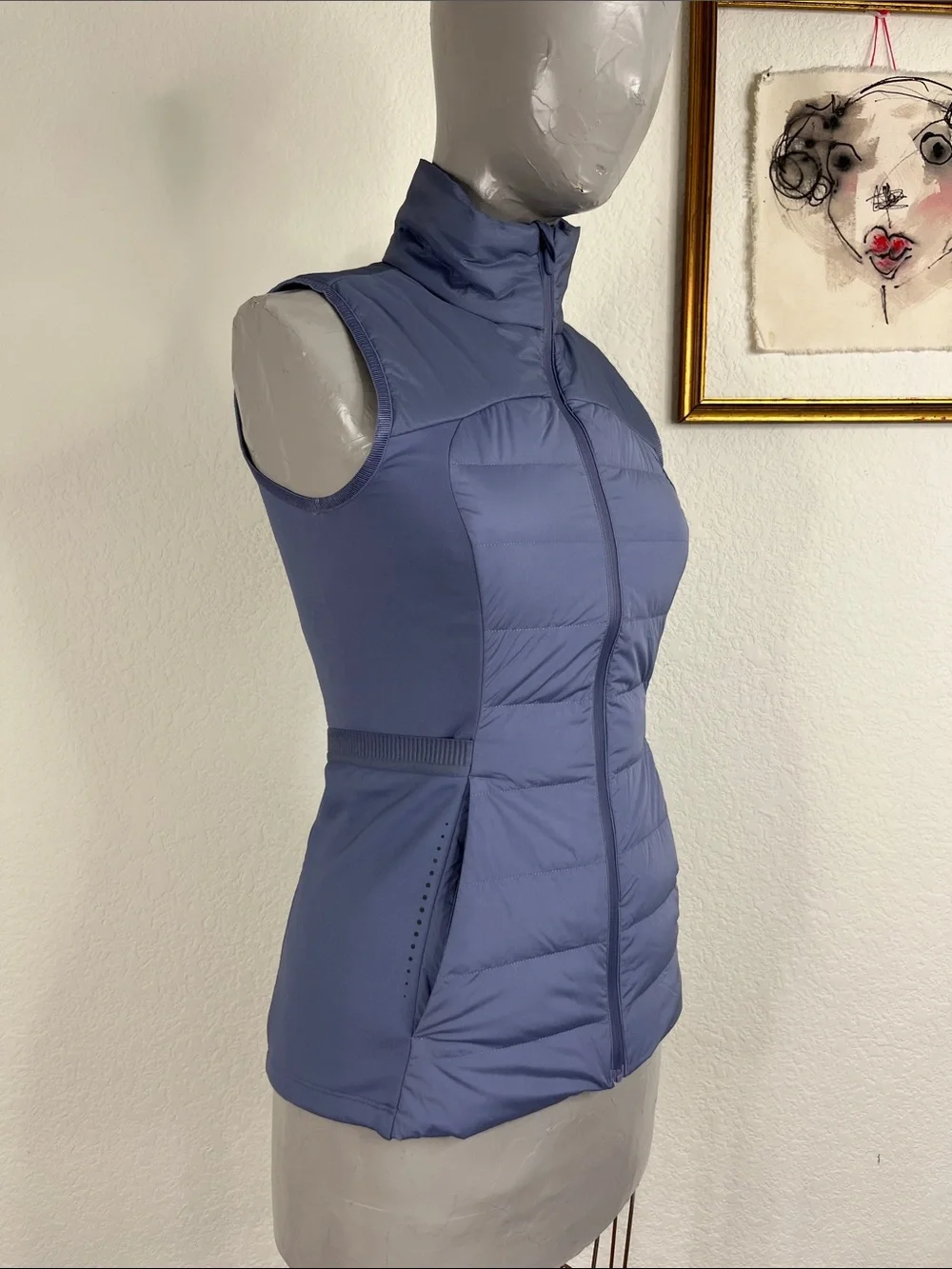 Lululemon Down For It All Down Quilted Running Vest Peri Purple PrimoLodt